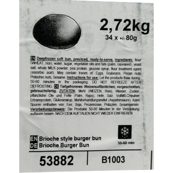 RTE BURGER BUN VEGAN - Image 2