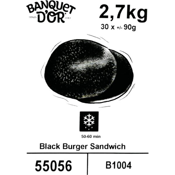 RTE BURGER BUN BLACK - Image 2