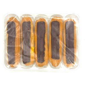 READY-TO-EAT ECLAIR CUSTARD-FILLED WITH CHOCOLATE TOPPING