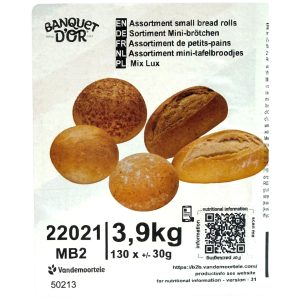 BAKE-OFF ASSORTED SMALL BREADS d7cm & d5x10cm