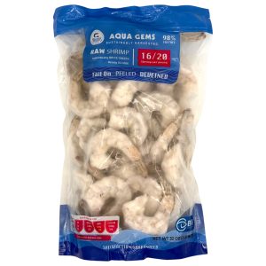 SHRIMP RAW 16/20 TAIL/ON PEELED & DEVEINED