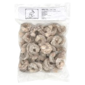 VANNAMEI SHRIMP, 21/25, RAW, IQF, 10% GLAZE, PEELED, DEVEINED, ***TAIL-OFF***